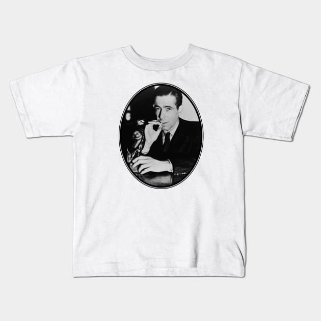 Humphrey Bogart: The Maltese Falcon Kids T-Shirt by Noir-N-More